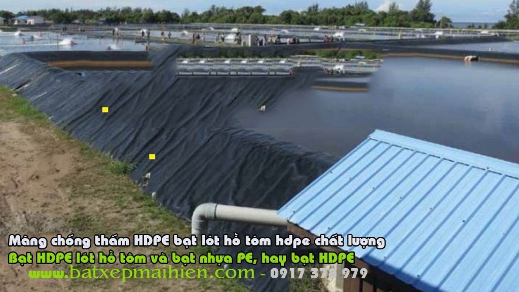 Bạt Nhựa HDPE Lót Ao Hồ Nuôi Tôm Cá, Bảng Giá Bạt Phủ Lót Ao Hồ Nuôi Thủy Sản, Bạt HPDE